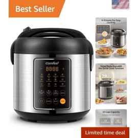 Smart 5.3 QT Rice Cooker with Overheating Protection - Effortless Cooking