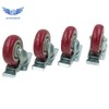 Thomletha 4 Pack Heavy Duty Caster Set 4" Wheels All