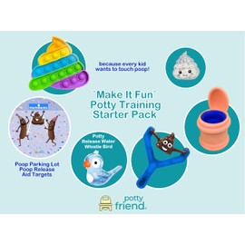 PottyFriend 'Make It Fun' Potty Training Fidget Toy Starter Pack (Blue)