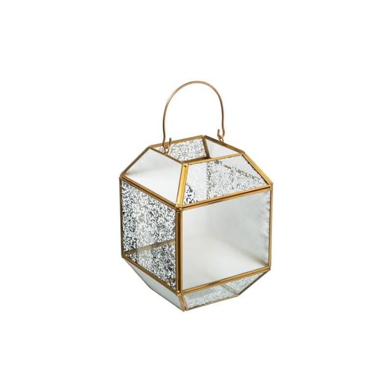 FEERIC LIGHTS & CHRISTMAS - Glass Lantern Mercury Geometer Large