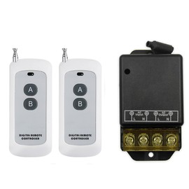 QIACHIP 30A Relay Wireless Remote Switch, AC 110V 120V 240V Relay RF Switch with 656ft Long Range for Household Appliances, Pump Security Systems,Lights Ceiling and Electrical Equipment