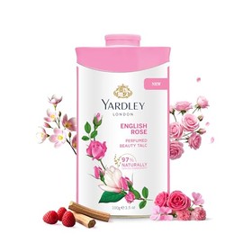 Yardley London ENGLISH ROSE Perfumed Deodorizing Talc Talcum Powder 100gm by Yardley