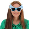 Pohotobooth Props Ltd Light Blue Shark Eating The Frame Sunglasses