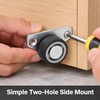 8-Piece Mini Side-Mount Furniture Caster Wheels with TPE Rubber Rollers