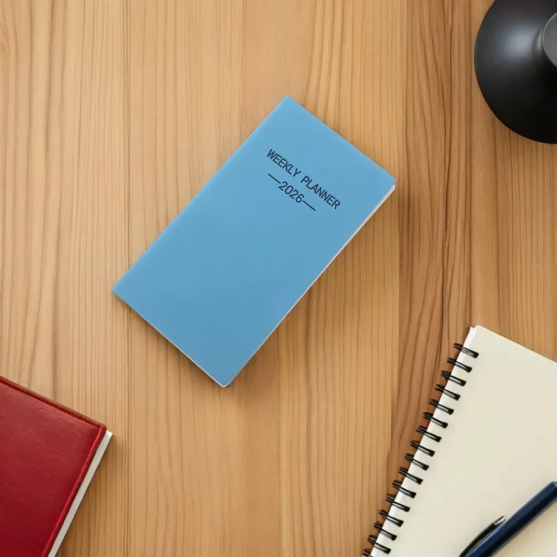 Planificador De Calendario Semanal A6: Bloc De Notas Portáti