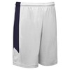 CHAMPRO Men's Standard Dagger Basketball Shorts, White, Navy