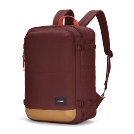 Pacsafe GO Anti Theft 34L Carry-on Backpack, Garnet Red