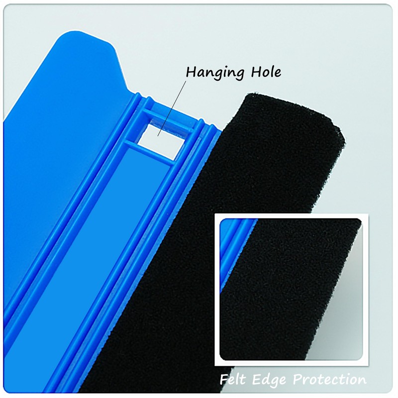 Umaki Wallpaper Tools Plastic Smoother, 21cm+10cm Felt Squeegee and Trimming