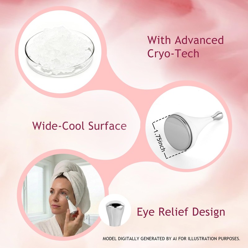 Ice Globes Facial Rollers for Face Eyes Neck Pack of