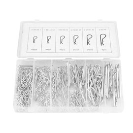 150 Pcs Carbon High Strength Steel R Type Undulation Card Hairpin Latch Bolt Cotter Pin for Tractor Hair Clip