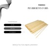 PARENCE.- Set di 100 tubi di legno/grill, spiedini, frutta, verdura,