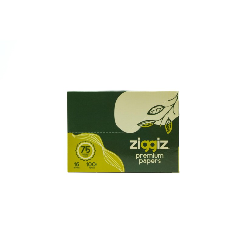 ZIGGIZ PAPEL PREMIUM PARA LIAR Presentación Display de 16 librillos