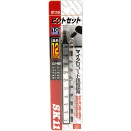 SK11 SBT1210H Short Ultra Short 0.5 inch (12 mm) Bit Set, 10 Pcs
