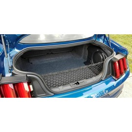 EACCESSORIES EA Rear Trunk Organizer Cargo Net for Ford Mustang 2015-2023 - Envelope Style Cargo Net for Coupe-Premium Mesh Elastic Car Trunk Organizer Vehicle Carrier Storage–Compatible with Mustang