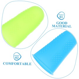 Baluue 3sets Gaming Finger Sleeve Non-slip Finger Covers Protection for Men Women 10pcs*3