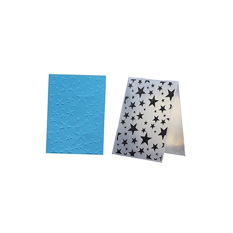 arriettycraft Star Plastic Embossing Folder for Scrapbook DIY Album Card