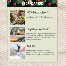 VmG-Store 1 m Cotton Fabric for Sewing, 100% Cotton Sewing Fabric, No Sold by the Metre, Children's Fabric (Delicate Leaves Grey Bb026)