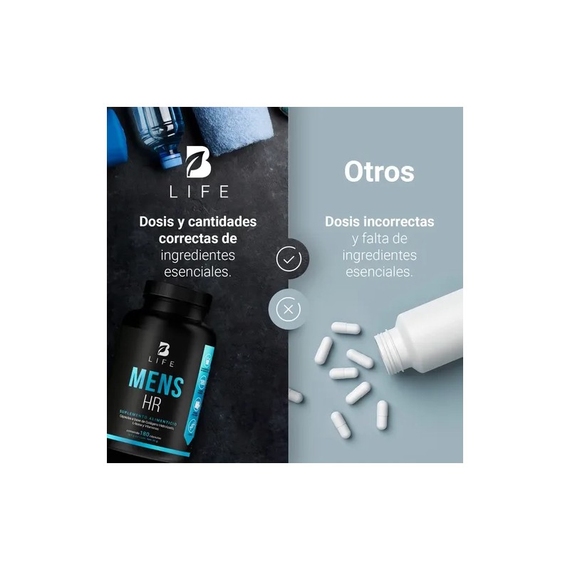 Vitaminas Cabello Y Barba Para Hombre De 180 Cápsulas B