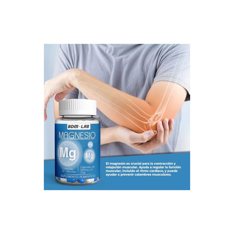 BDM LAB Magnesio 30 caps Suplemento alimenticio