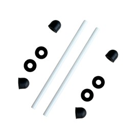 JZSMY 2 x Ceramic Shaft for Coleman for Lay Z Spa Hot Tubs Pump Impeller/Rotor E02, 2 Ceramic Shaft with 4 Caps & Spacer for #P4071, 58113 Hot Tub Pump Rotor Impeller