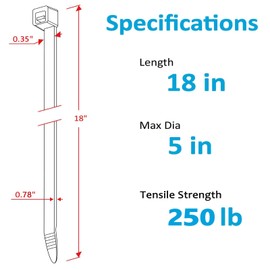 MDCG 18 inch Black Zip Ties Heavy Duty 50 PACK, 250 LBS Ultra Exclusive Strong Plastic Wire Ties, Large Cable Ties Extra Long Tie Wraps, Indoor and Outdoor UV Resistant
