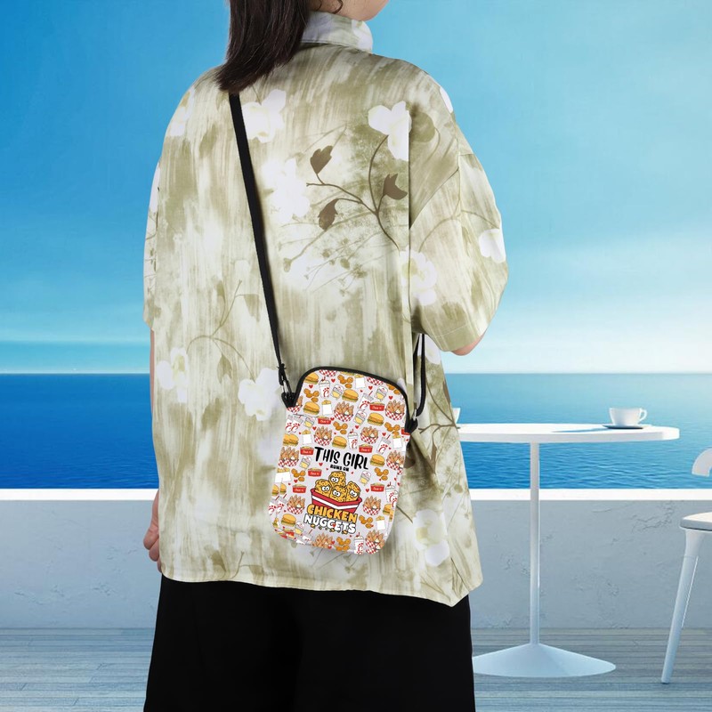 WCGXKO Chicken Nugget Lover Gift Chicken Nuggets Messenger Bag Fast