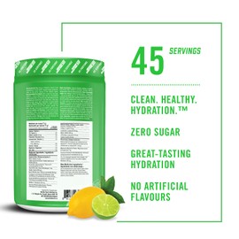 BioSteel Hydration Mix, Great Tasting Hydration with Zero Sugar, and No Artificial Flavours or Preservatives, Lemon Lime Flavour, 45 Servings per Tub