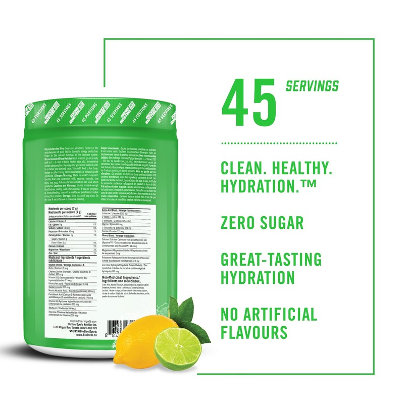 BioSteel Hydration Mix, Great Tasting Hydration with Zero Sugar, and