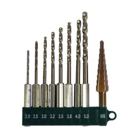 GREATTOOL Stainless Steel Drill & Step Drill 9 PCS GTCS-9
