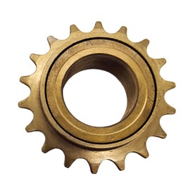 BQPOLING Single Speed Bike Freewheel, 16T/18T Compatible with 1/2'' x 1/8'' Bicycle Freewheel Threaded Type Freehub Replacement Parts (18T)