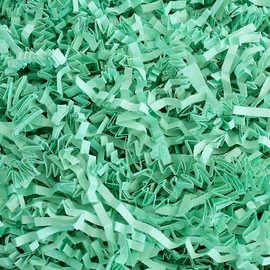 Crinkle Cut Paper Shred Filler (1 LB) for Gift Wrapping & Basket Filling - Mint | MagicWater Supply