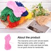 Rebower Macrame Cord 2.5mm x 100M, Polyester Macrame Rope Twisted