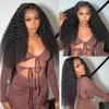 28 Inch Deep Wave Lace Front Wigs Human Hair 250%