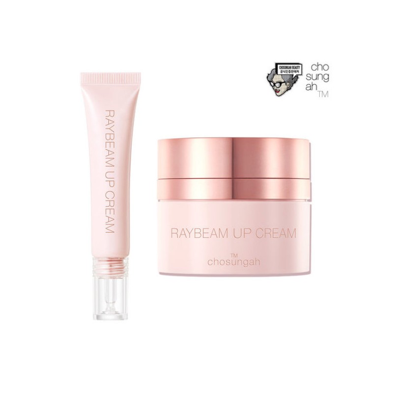 광채톤업크림조성아 레이빔업 피치 본품1+미니1+립1(랜덤) Glow Tone-Up Cream Jo Sung Ah