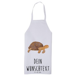 Mr. & Mrs. Panda Cooking Apron Turtle Marching - Gift, Women's Cooking Apron, Holiday, Inspiration, Kitchen Apron Ladies, Get Lost, Sea Animals, Motivation, Sea, Bib Apron, Adventure, White
