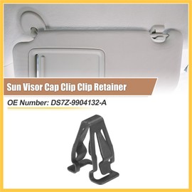 REPAIROCK Black Iron Sun Visor Cap Clip Clip Retainer No.DS7Z-9904132-A for Ford Transit 2015-2022 for Ford for Mustang 2015-2022 for Ford Edge 2015-2022 Auto Replacement Parts