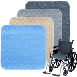 MatFirsmo Waterproof Chair Pads for Incontinence, 4 Pack Washable Seat Protector Pads, Highly Absorbent Pee Pads for Adults Kids and Pets, Reusable Incontinence Pads for Chair Seat Wheelchair 20"x20"