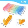 Weekly Pill Box with 28 Compartments Daily - Organizer for