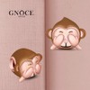 GNOCE Monkey Charms Champagne Monkey with Two Black Stone Eyes