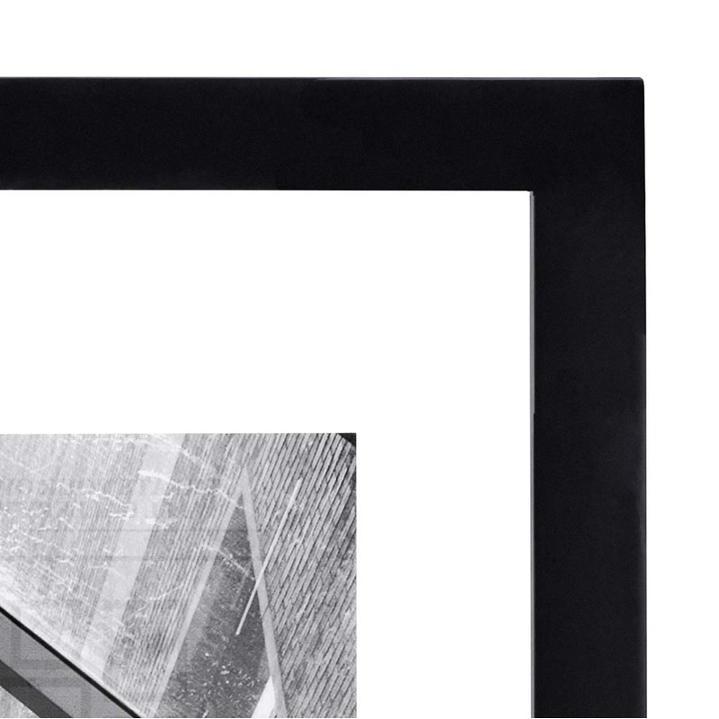 Malden 11x14 Floating Glass Picture Frame, Made to Display 8x10