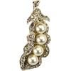 Pendant,Faux Pearls in Rhinestone Pea Pod + CHAIN+GIFT BAG