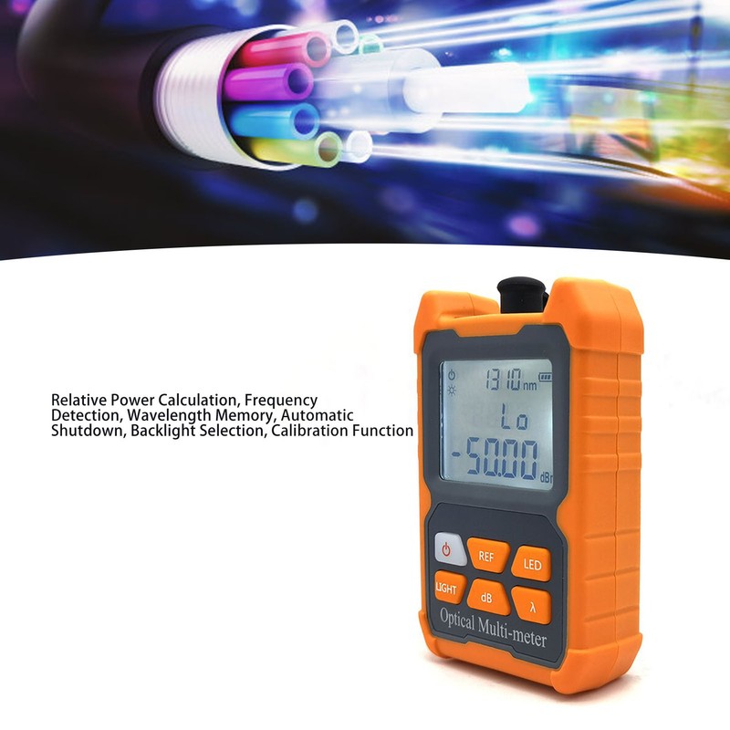Optical Power Meter ‑50‑26dbm Portable Fiber Optic Tester FC SC