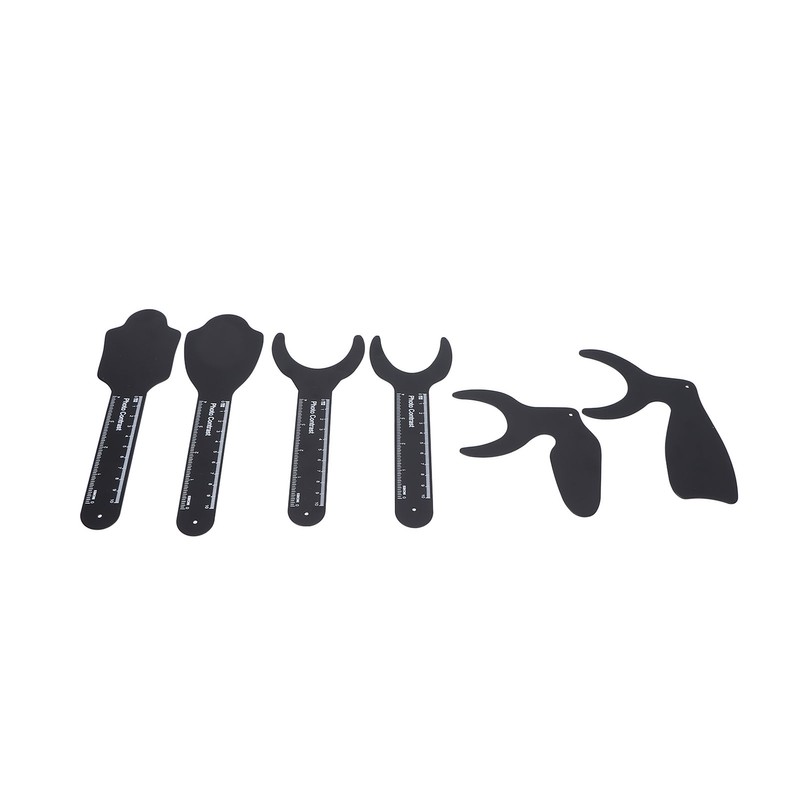 6pcs Intraoral Photographic Black Background Metal Dental Photo Backdrop Contrastor