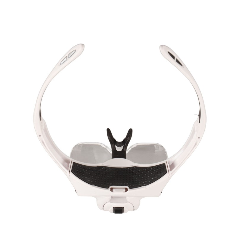 Head Mounted Magnifying Glass 2pcs LED Light Adjustable Rechargeable Headband