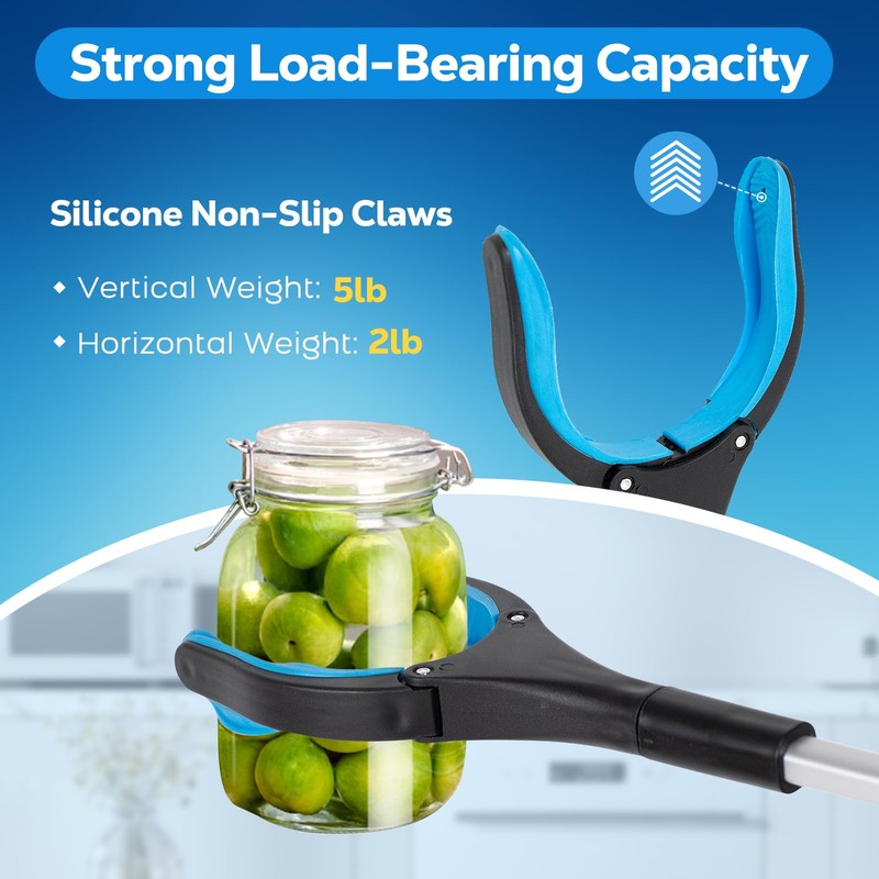 Grabber Reacher Tool - 32” Extra Long Foldable Gripper and