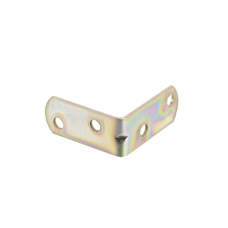 sourcing map Corner Brace, 40mm x 40mm Zinc Plated Joint