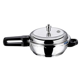 Vinod P-Jun Splendid Stainless Steel Sandwich Bottom Pressure Pan, Junior