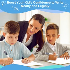 Aizweb Dry Erase Board Small Whiteboard with Lines, 9" x 12" Handwriting Writing Practice for Kid Student Classroom Must Haves Homeschool Teacher Supplies Essential Learning Activities