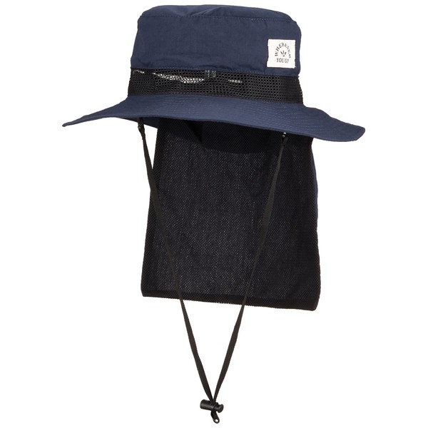 Maruwa Boeki 4008798-03 Gardening Hat, Safari, Solid, Navy, 22.4 inches
