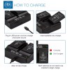 BM 2X EN-EL14a Batteries & Dual Charger for Nikon D5100